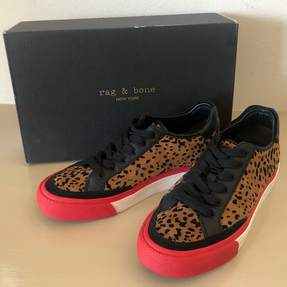 Rag & Bone: Army Low Cheetah Sneakers